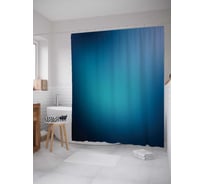 Штора (занавеска) для ванной JoyArty "Настоящее небо" из сатена, 180х200 см с крючками, sc_14397