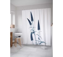 Штора (занавеска) для ванной JoyArty "Естественные красоты" из сатена, 180х200 см с крючками, sc_14465