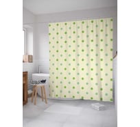 Штора (занавеска) для ванной JoyArty "Точечный вид" из сатена, 180х200 см с крючками, sc_10729