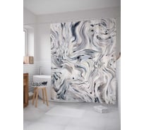 Штора (занавеска) для ванной JoyArty "Потусторонний мир" из сатена, 180х200 см с крючками, sc_18908