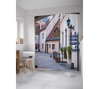 Штора (занавеска) для ванной JoyArty "Уличный порядок" из сатена, 180х200 см sc_244863