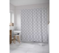 Штора (занавеска) для ванной JoyArty "Падающие стрелы" из сатена, 180х200 см с крючками, sc_10299