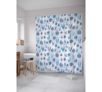 Штора (занавеска) для ванной JoyArty "Время фантазировать" из сатена, 180х200 см с крючками, sc_17743