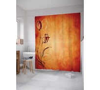 Штора (занавеска) для ванной JoyArty "Горячие ароматы" из сатена, 180х200 см с крючками, sc_15868