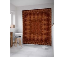 Штора (занавеска) для ванной JoyArty "Королевский орнамент" из сатена, 180х200 см с крючками, sc_15874