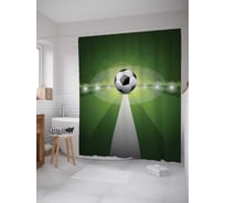 Штора (занавеска) для ванной JoyArty "Предстоящий матч" из сатена, 180х200 см sc_378765