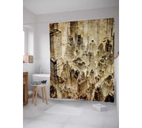 Штора (занавеска) для ванной JoyArty "Ночная жизнь" из сатена, 180х200 см с крючками, sc_16598