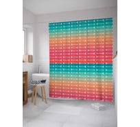 Штора (занавеска) для ванной JoyArty "Стрелы преследуют" из сатена, 180х200 см с крючками, sc_14640