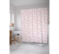 Штора (занавеска) для ванной JoyArty "Экспресивные цветы" из сатена, 180х200 см с крючками, sc_14315