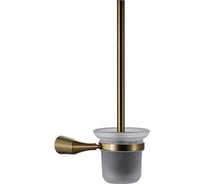 Ершик для унитаза FASHUN со стеклянным матовым стаканом, настенного монтажа, L=180 мм, H=365 мм A1810-21