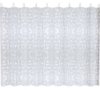 Шторка для ванны FASHUN с 3D эффектом и набором пластиковых колец для подвеса A8757