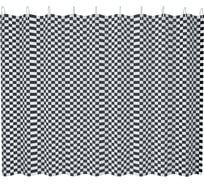 Шторка для ванны FASHUN с набором пластиковых колец для подвеса A8823