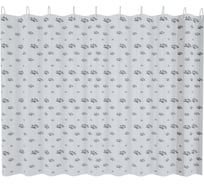 Шторка для ванны FASHUN с набором пластиковых колец для подвеса A8825