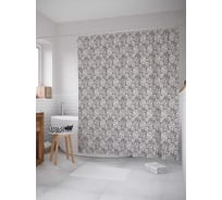 Штора (занавеска) для ванной JoyArty "Природа закруглений" из сатена, 180х200 см с крючками, sc_29532