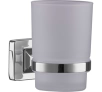 Стакан универсальный для ванной комнаты FASHUN из матового стекла, настенного монтажа, L=100 мм, H=95 мм A2606