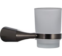 Стакан универсальный для ванной комнаты FASHUN из матового стекла, настенного монтажа, L=137 мм, H=96 мм A1806-17