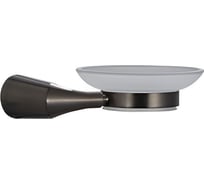 Мыльница со стеклянным матовым блюдцем настенного монтажа FASHUN L=157 мм A1802-17