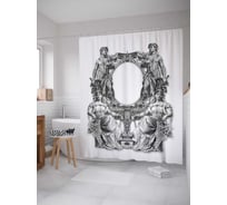 Штора (занавеска) для ванной JoyArty "Царское правление" из сатена, 180х200 см с крючками, sc_12082