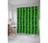 Штора (занавеска) для ванной JoyArty "Арбуз" из сатена, 180х200 см с крючками, sc_118392