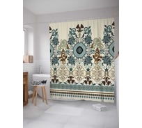 Штора (занавеска) для ванной JoyArty "Развитие воображения" из сатена, 180х200 см с крючками, sc_21987