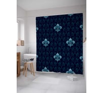 Штора (занавеска) для ванной JoyArty "Явление орнамента" из сатена, 180х200 см с крючками, sc_10783