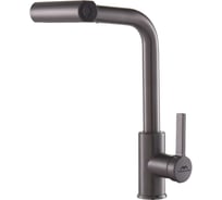 Смеситель для кухни с вытяжной лейкой FASHUN A56131-17 графит, SUS201, картридж D=35 мм УТ-00002342