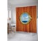 Штора (занавеска) для ванной JoyArty "Вид из каюты" из сатена, 180х200 см с крючками, sc_12546 1