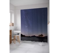 Штора (занавеска) для ванной JoyArty "Под звездным небом" из сатена, 180х200 см с крючками, sc_18114