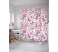 Штора (занавеска) для ванной JoyArty "Стильные корсеты" из сатена, 180х200 см с крючками, sc_19074