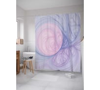 Штора (занавеска) для ванной JoyArty "Призрачный вихрь" из сатена, 180х200 см с крючками, sc_19287