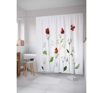 Штора (занавеска) для ванной JoyArty "Каждый найдет свое место" из сатена, 180х200 см с крючками, sc_15892