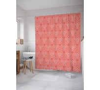 Штора (занавеска) для ванной JoyArty "Звездный лабиринт" из сатена, 180х200 см с крючками, sc_20461