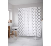 Штора (занавеска) для ванной JoyArty "Звездное явление" из сатена, 180х200 см с крючками, sc_18413