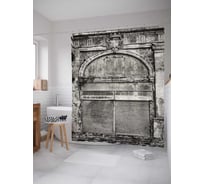 Штора (занавеска) для ванной JoyArty "Архитектурный портал Италии" из сатена, 180х200 см с крючками, sc_16408