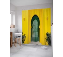 Штора (занавеска) для ванной JoyArty "Ворота королевского дворца" из сатена, 180х200 см с крючками, sc_15418