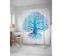 Штора (занавеска) для ванной JoyArty "Фантазийная история" из сатена, 180х200 см с крючками, sc_15842