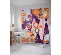 Штора (занавеска) для ванной JoyArty "Воображение природы" из сатена, 180х200 см с крючками, sc_18306