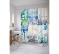 Штора (занавеска) для ванной JoyArty "Душевная радость" из сатена, 180х200 см с крючками, sc_18458