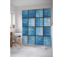 Штора (занавеска) для ванной JoyArty "Скромная мода" из сатена, 180х200 см с крючками, sc_18868