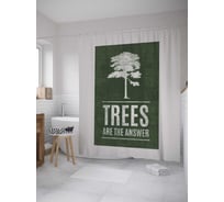 Штора (занавеска) для ванной JoyArty "Живая природа" из сатена, 180х200 см с крючками, sc_143886