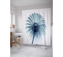 Штора (занавеска) для ванной JoyArty "Одинокий аромат" из сатена, 180х200 см с крючками, sc_14463