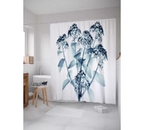 Штора (занавеска) для ванной JoyArty "Природное совершенство" из сатена, 180х200 см с крючками, sc_14449