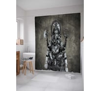 Штора (занавеска) для ванной JoyArty "Божественное оружие" из сатена, 180х200 см с крючками, sc_19215