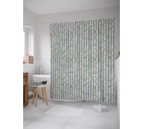 Штора (занавеска) для ванной JoyArty "Запутанный узор" из сатена, 180х200 см с крючками, sc_24117