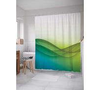 Штора (занавеска) для ванной JoyArty "Нереальные холмы" из сатена, 180х200 см с крючками, sc_22199