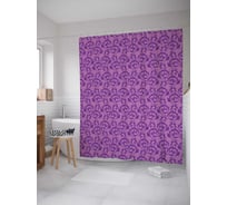 Штора (занавеска) для ванной JoyArty "Погрузись в мечту" из сатена, 180х200 см с крючками, sc_23314