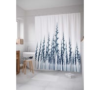 Штора (занавеска) для ванной JoyArty "Удивительное поле" из сатена, 180х200 см с крючками, sc_14451