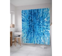 Штора (занавеска) для ванной JoyArty "Мгновенная деформация" из сатена, 180х200 см с крючками, sc_14392