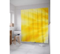 Штора (занавеска) для ванной JoyArty "Солнечная декорация" из сатена, 180х200 см с крючками, sc_13429