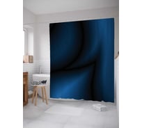 Штора (занавеска) для ванной JoyArty "Ночное сияние" из сатена, 180х200 см с крючками, sc_23150